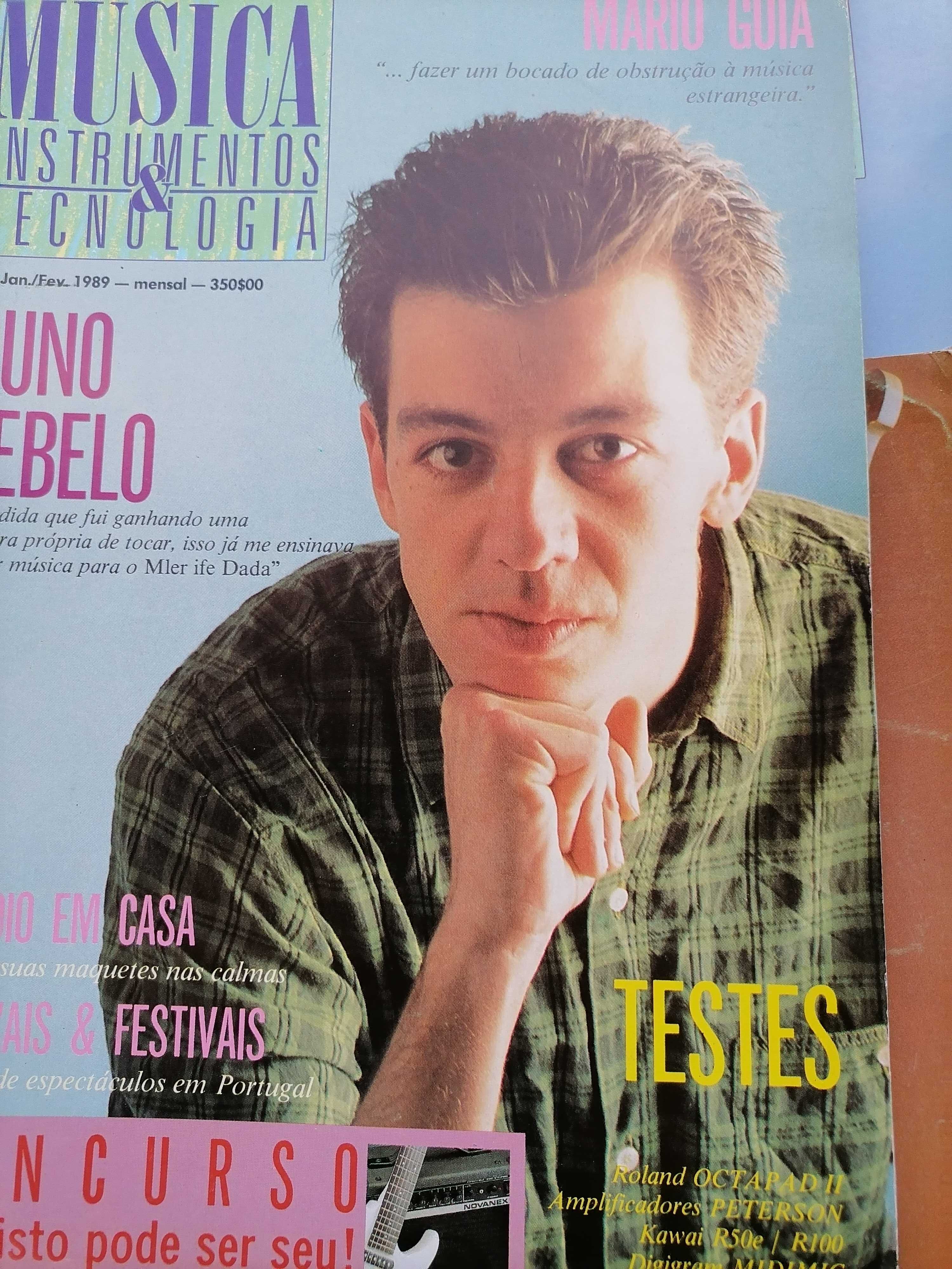 Lote 5 Revista MÚSICA 1988 XUTOS e PONTAPÉS,Jorge Palma Afonsinhos