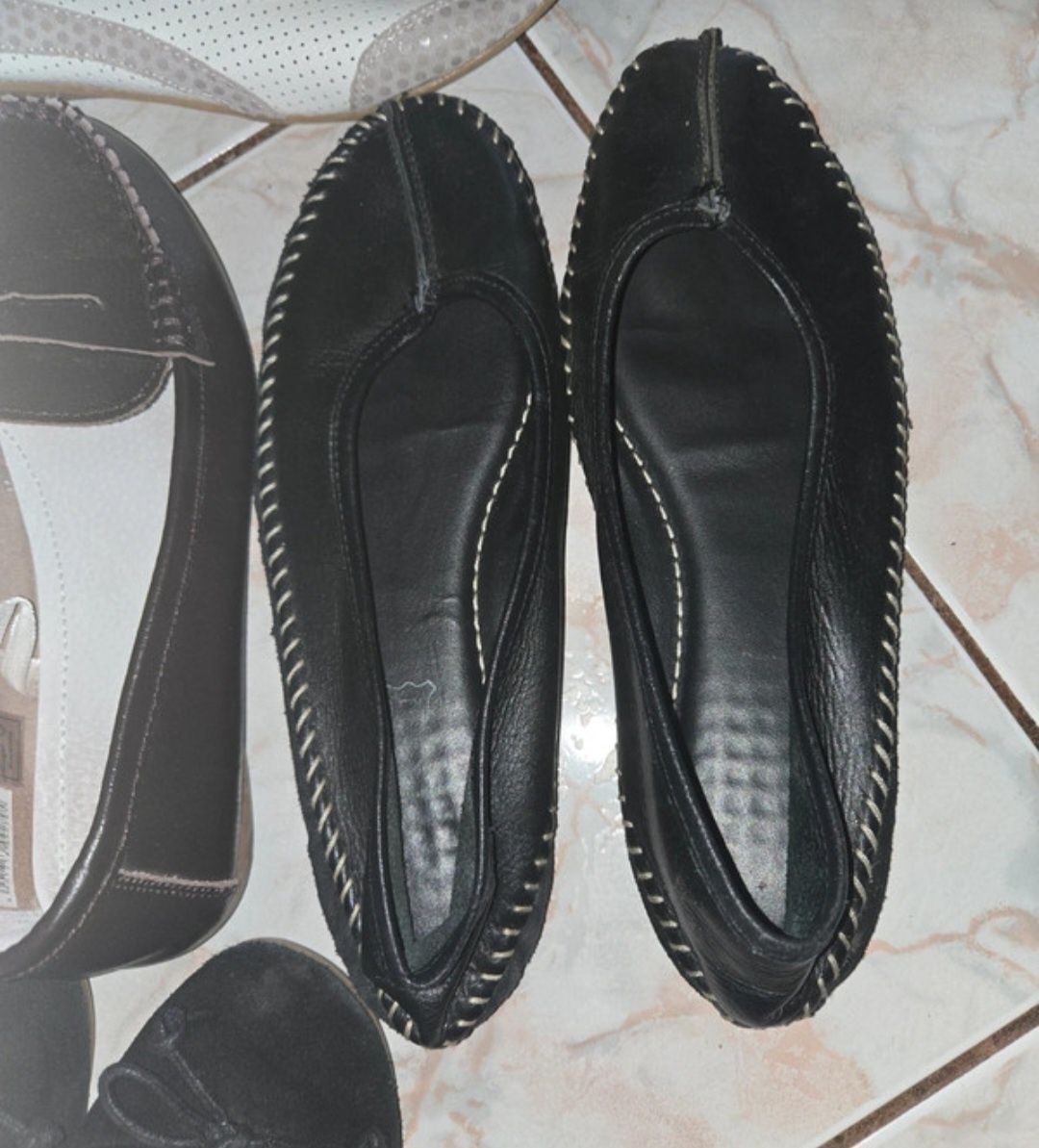 Baleriny ze skóry 6 par buty