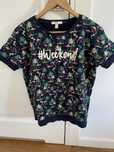 Esprit bluzka t shirt flamingi roz M oversize