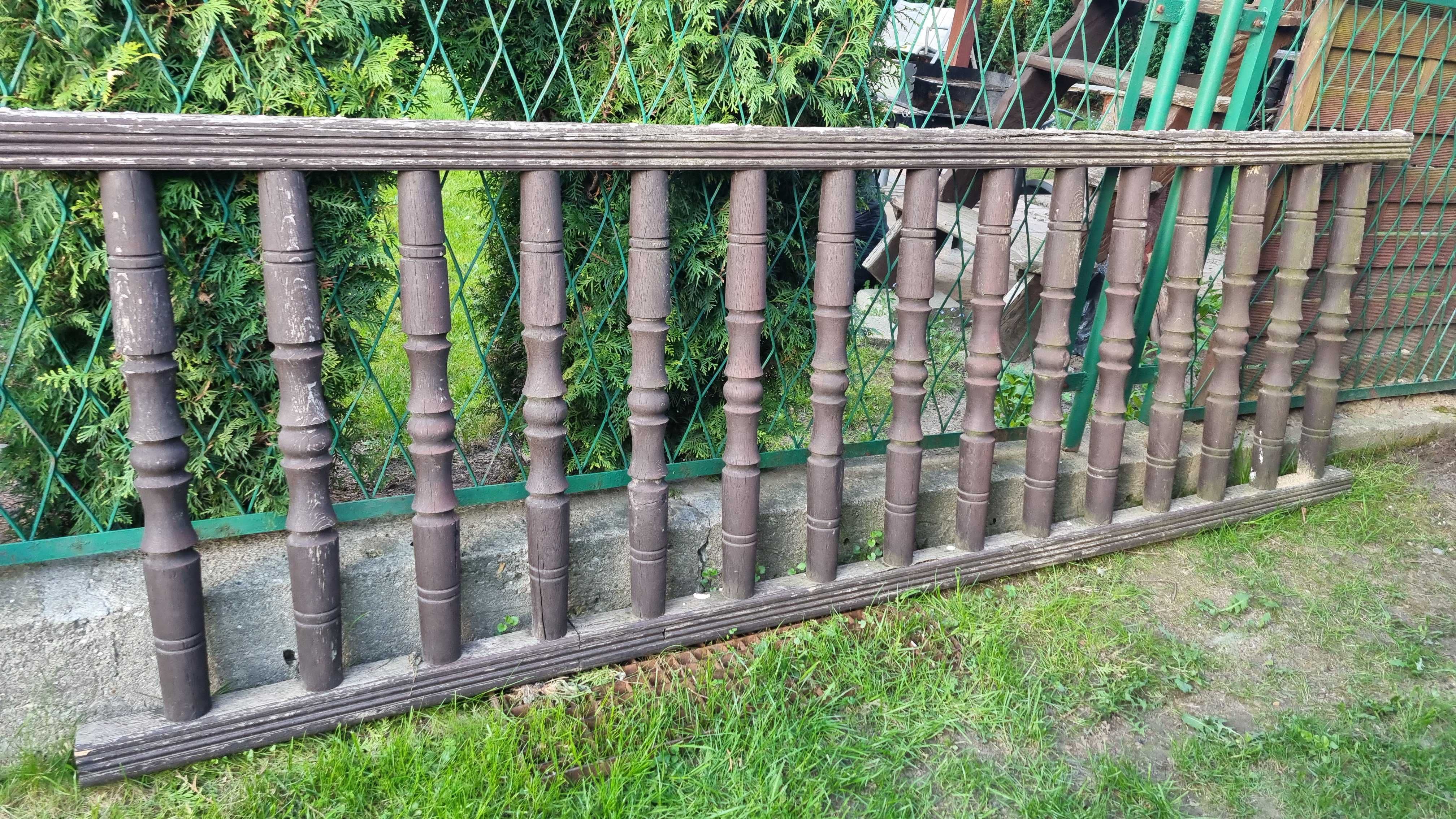 Balustrada drewniana solidna mocna balkon/taras