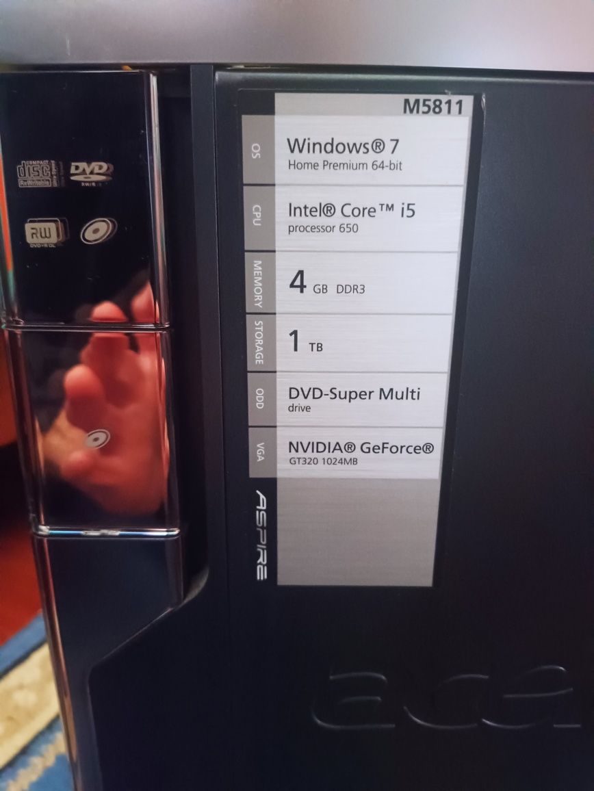 Torre computador acer
