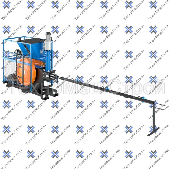 Ударный пресс для брикетов с соломы, опилок и шелухи