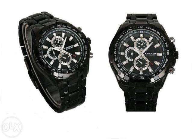 Relógio Curren para Homem Preto e Prateado (NOVO) Portes Grátis