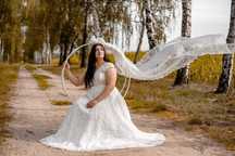 Suknia ślubna obłędna plus size 46/48