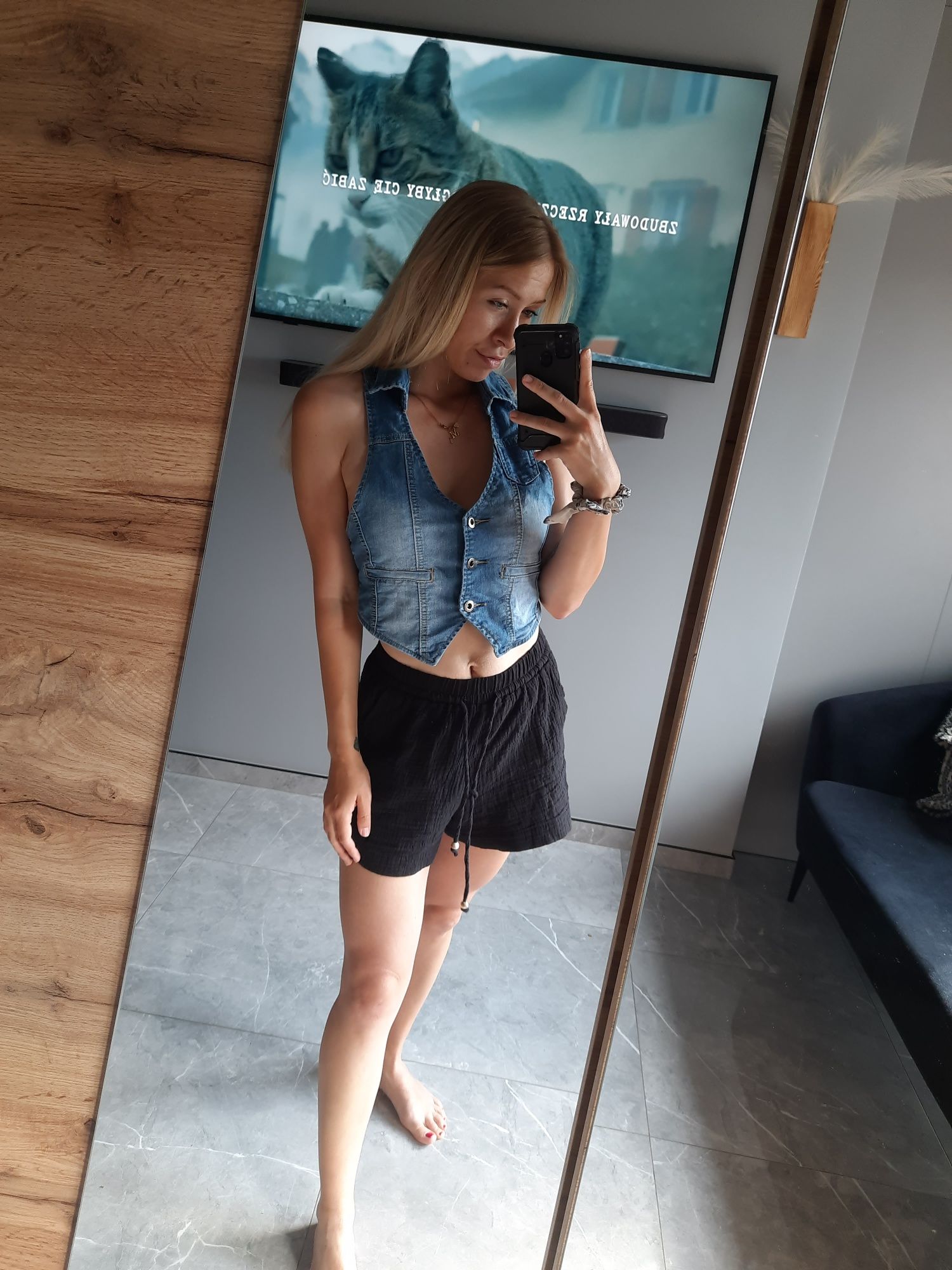 Kamizelka jeansowa