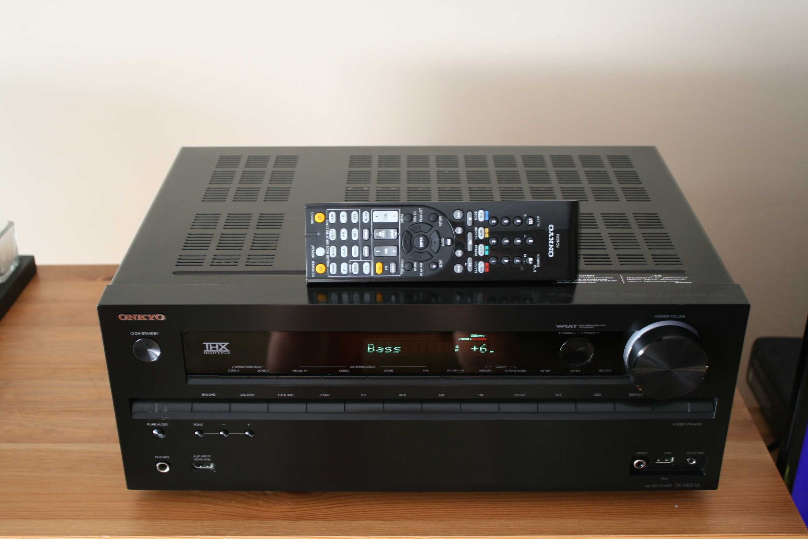 Mocny Amplituner Onkyo Tx NR 616  USB  wzmacniacz 165 watt kino domowe