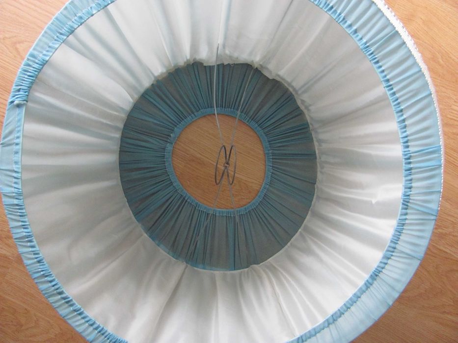 Abażur duży niebieski