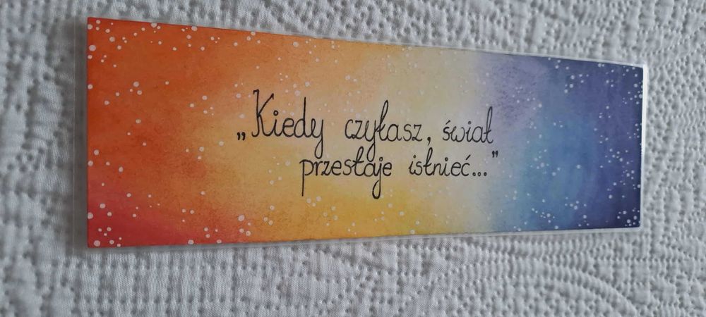 Zakładka do książki akwarelowa