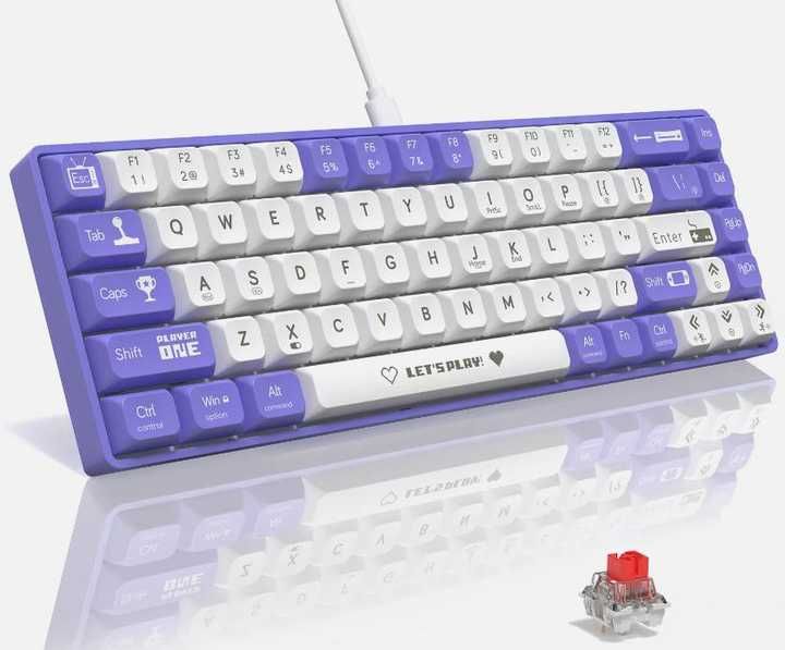 Ajazz Ak680 Purple механічна клавіатура