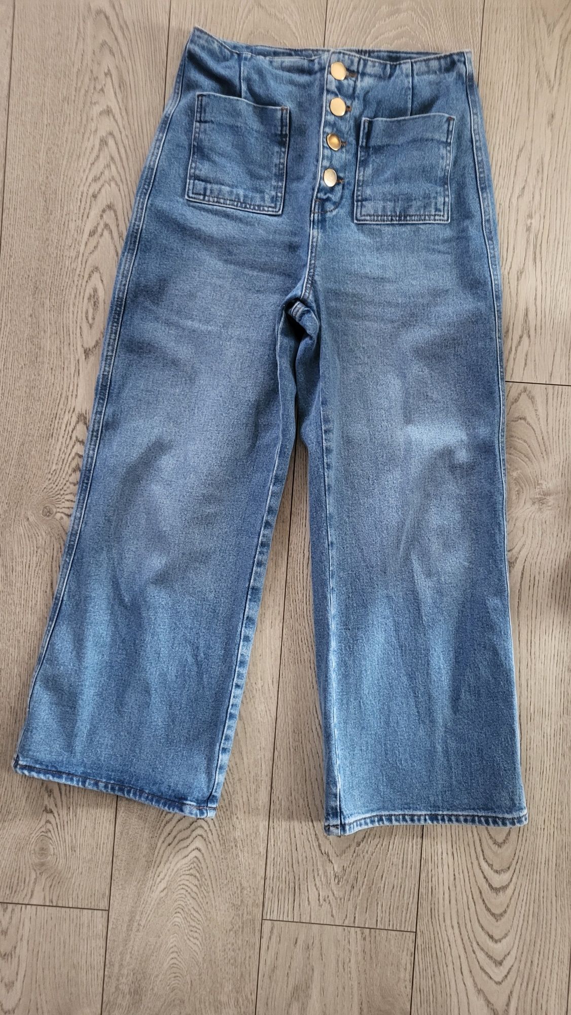Zara jeansy cluotte 36