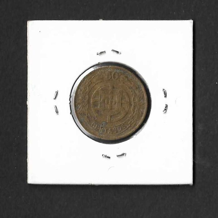 Moeda de 50 centavos. Portugal 1926