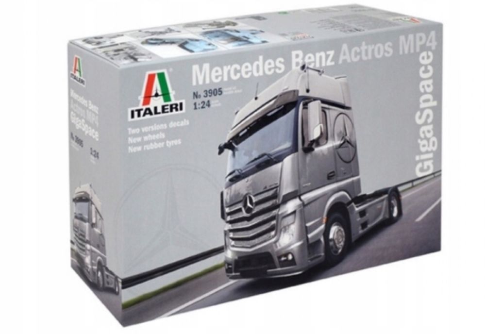 Italeri 3905 ciężarówka Mercedes Benz Actros MP4 Gigaspace model 1:24