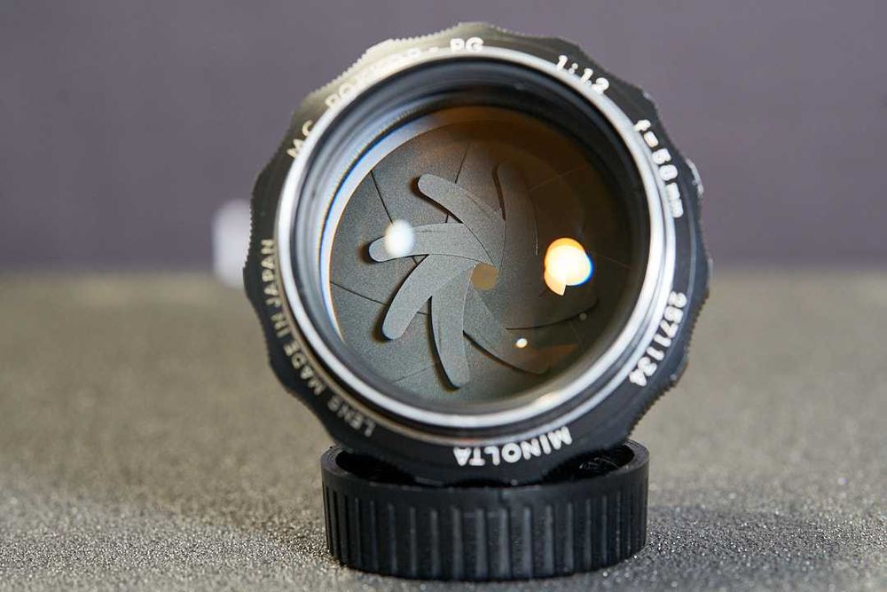 Minolta MC ROKKOR PG 58mm f 1.2  - czysty super stan