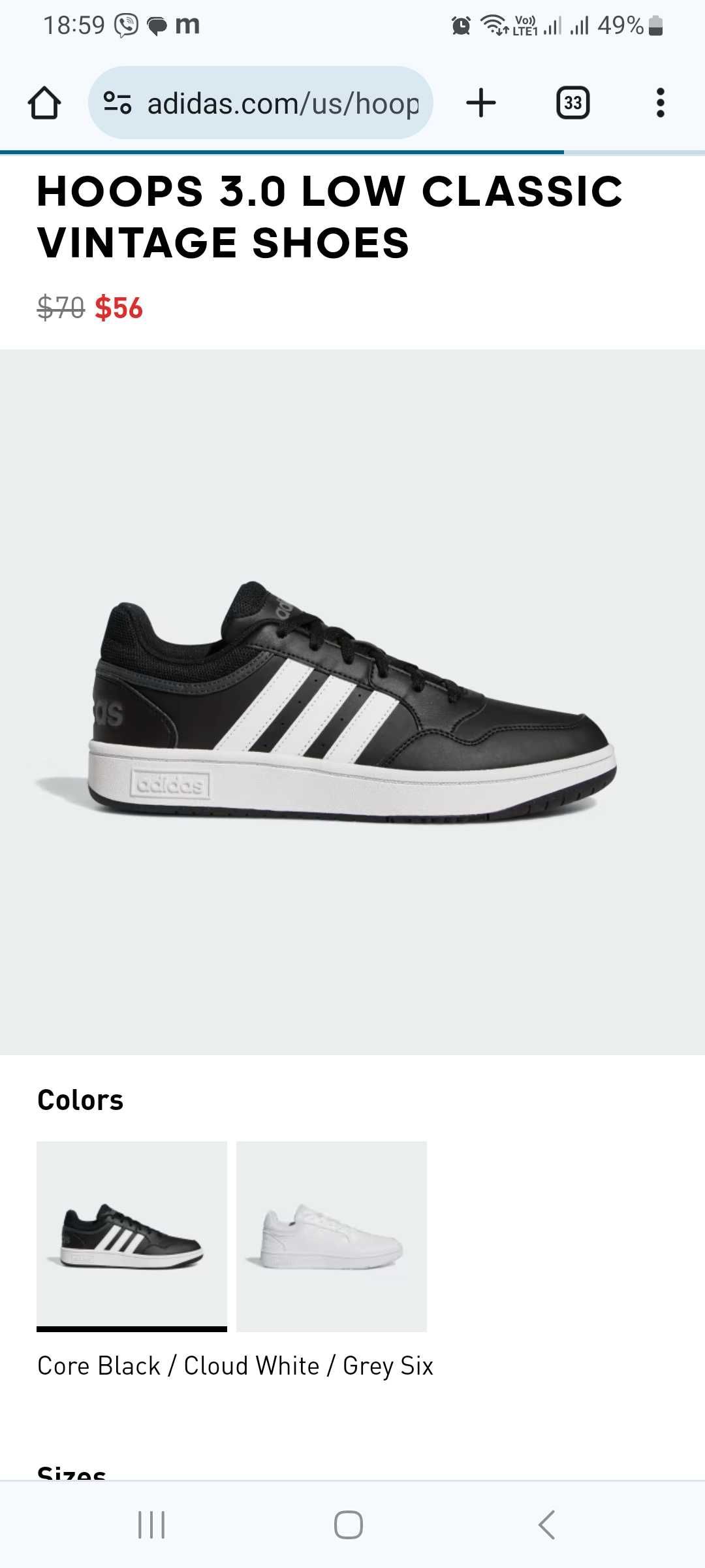 Adidas  Hoops 3.0 Low Classic Vintage shoes