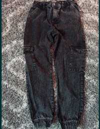 House szerokie spodnie bojówki 158-164 gumka w pasie