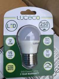 Светодиодная LED лампа 3 Вт Luceco G45, E27. ОПТ, роздріб