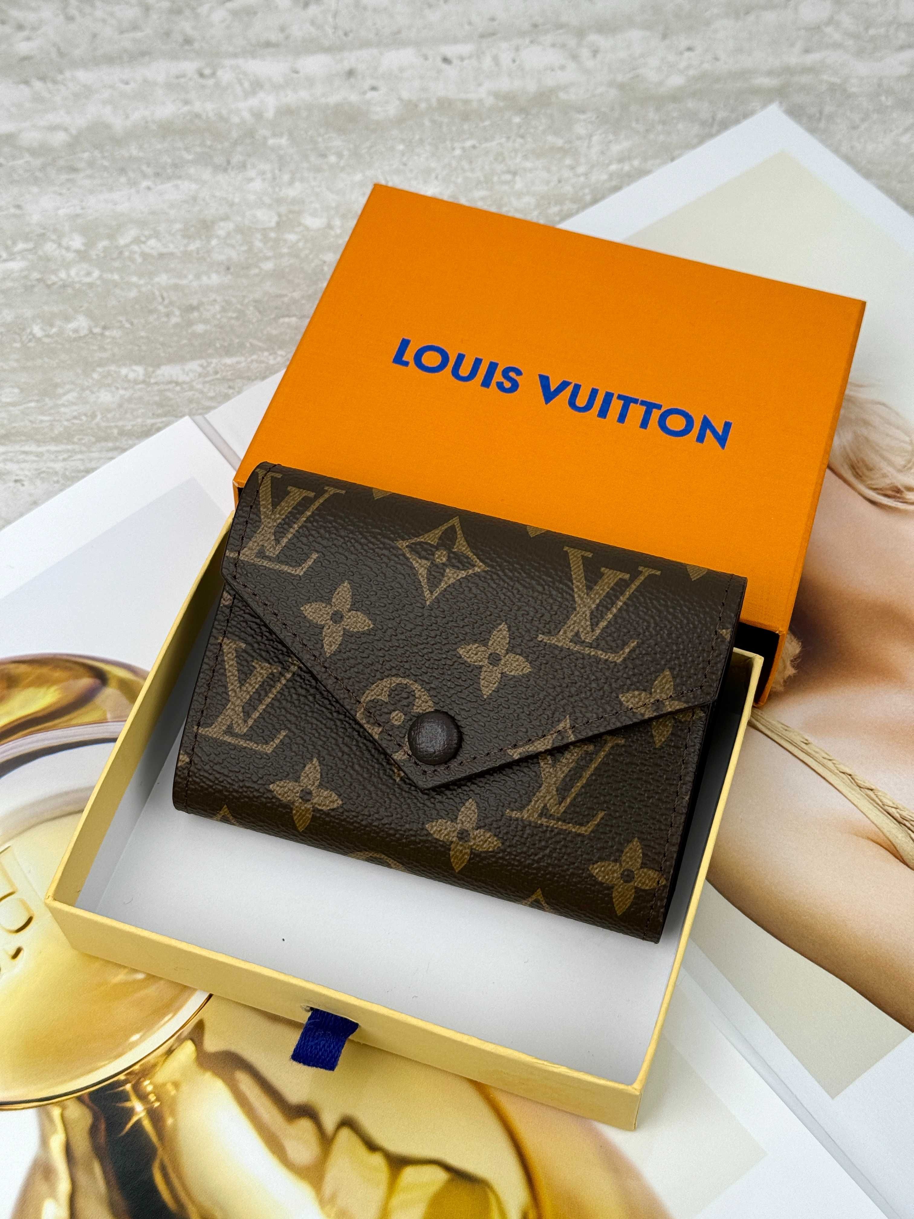 Кошелек женский Louis Vuitton маленький Луи Виттон конверт мини