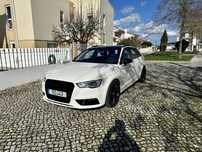 Audi A3 2.0 S line S Tronic black and white