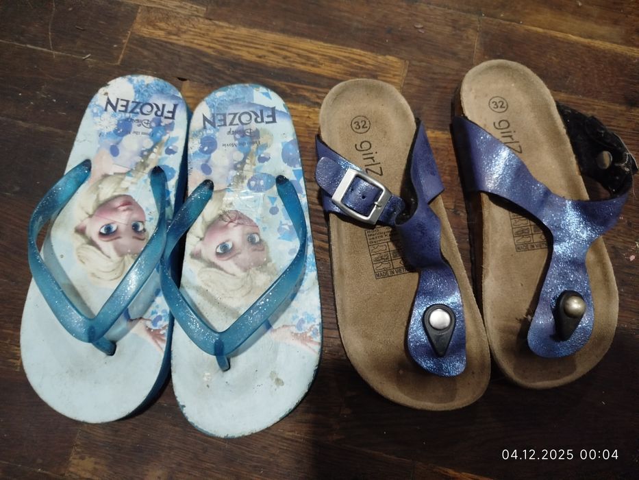 Шлёпки с Эльзой frozen холодное сердце