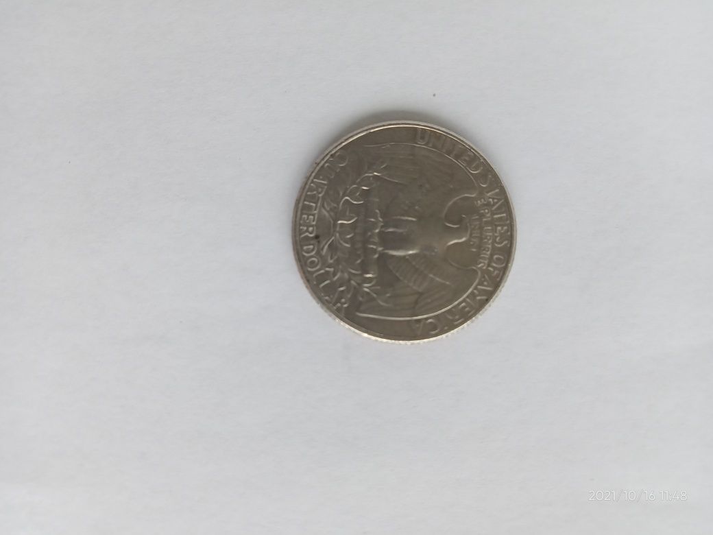 Монета Quarter Dollar 1985 года.