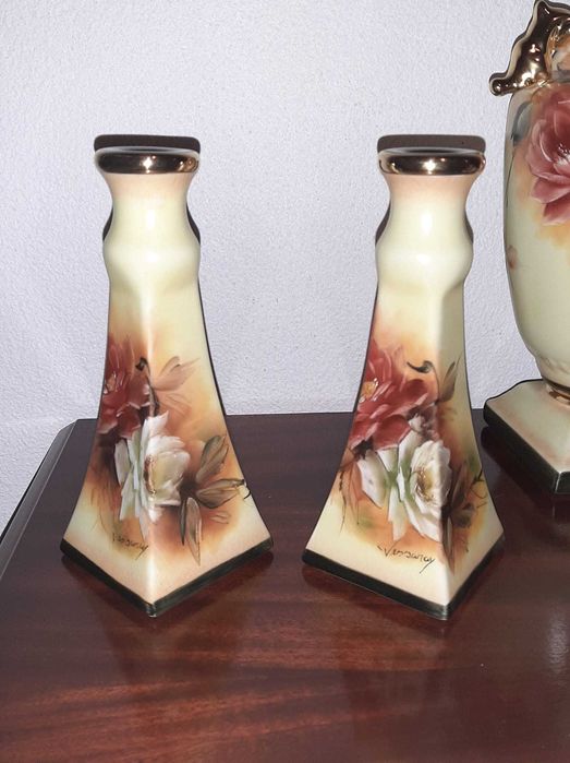 Castiçais em porcelana "Vessaray"