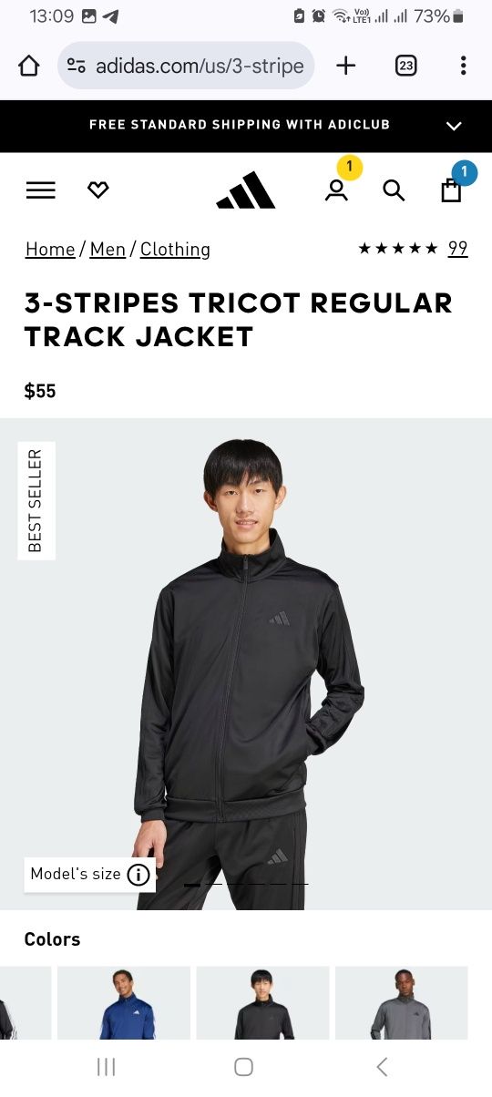 Спорт.костюм Adidas чоловічій (оригінал), р.Л