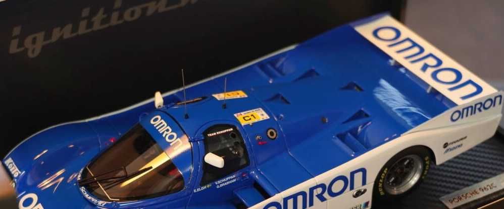 Porsche 962C #55 OMRON 1989 24h Le Mans Ignition Model 1:18