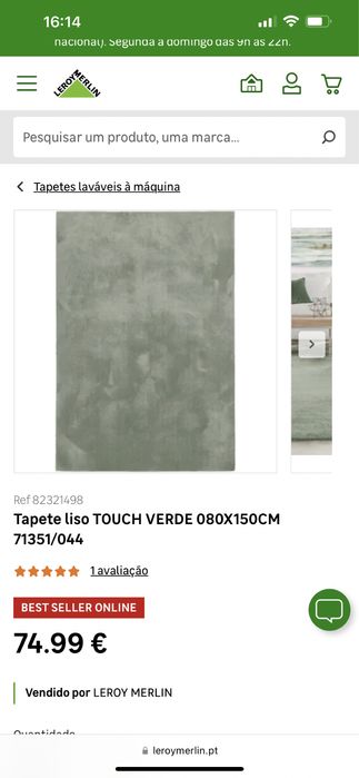 Tapete touch 1.50m por 0.80