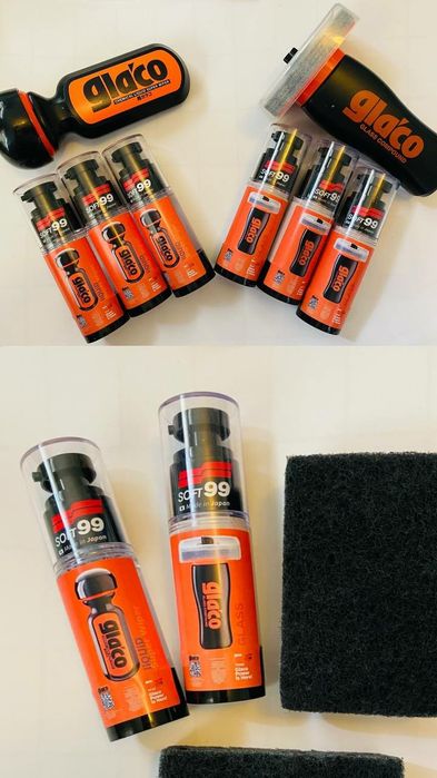 Комплект Soft99 для скла: Glaco Ultra + Compound Z Антидощ + Очищення