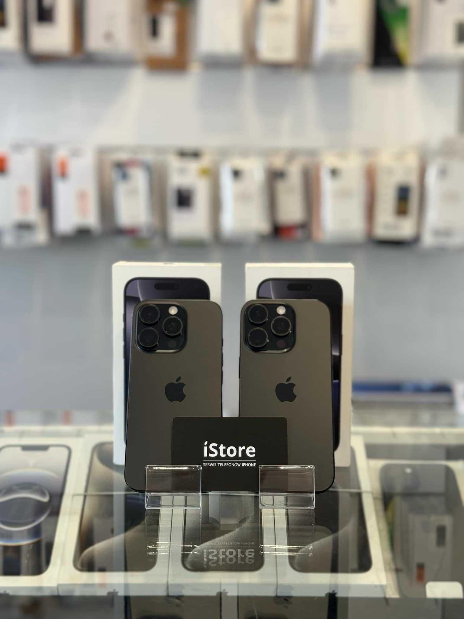 NOWY iPhone 16 PRO 128 GB • Black Titanium • 100% bat. • GWARANCJA •