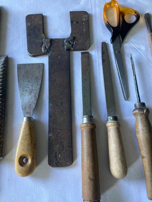 Narzędzia warsztatowe budowlane stare solidne zestaw PRL retro vintage