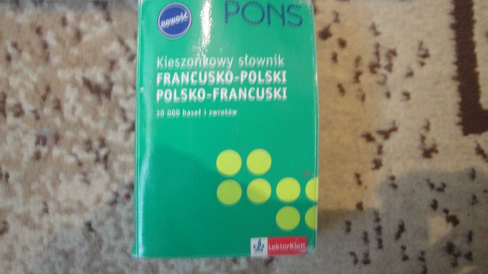 słownik polsko-francuski rozmówki francuskie gramatyka