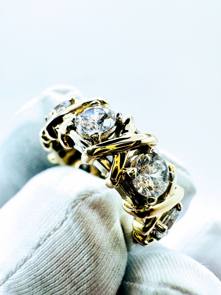 Золотое кольцо tiffany 585