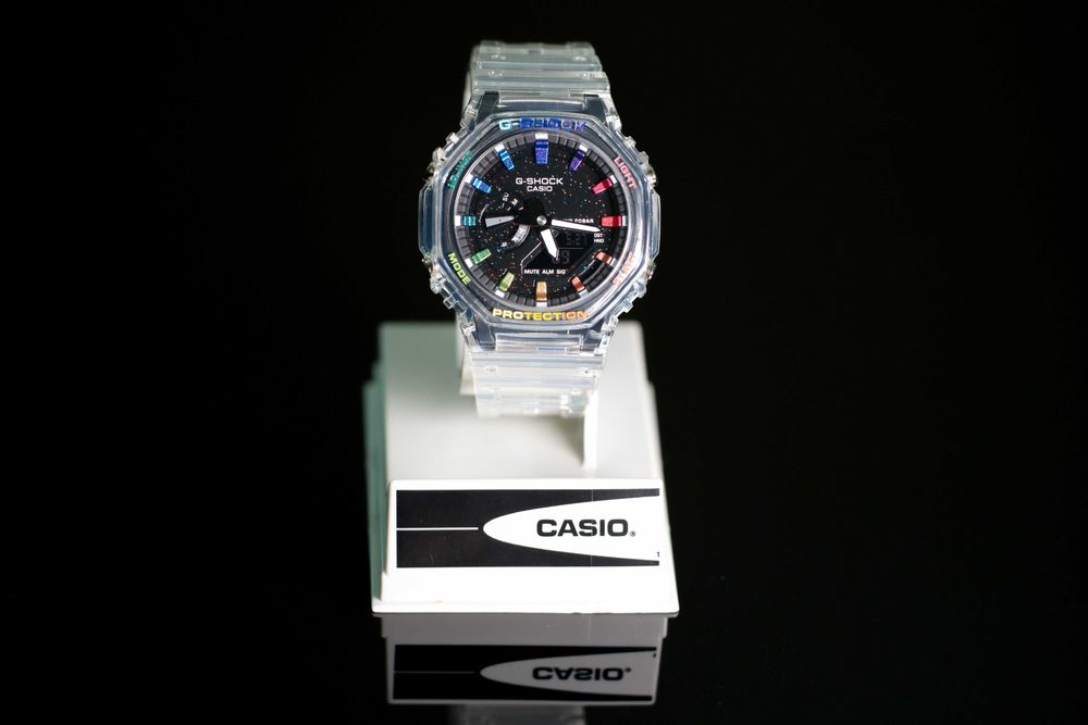 Casio G-Shock GA-2100 CasiOak Crystal Jellyfish Rainbow. Nowy. Mod