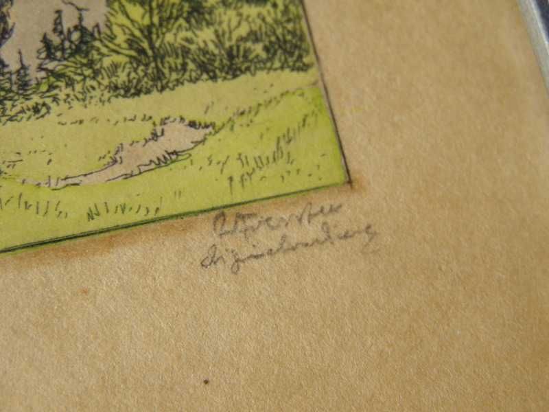 Akwaforty barwne- Willi Foerster,sygn.