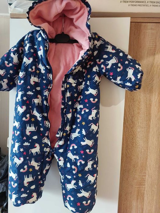 Комбинезон зимовий для дівчинки,розмір-80