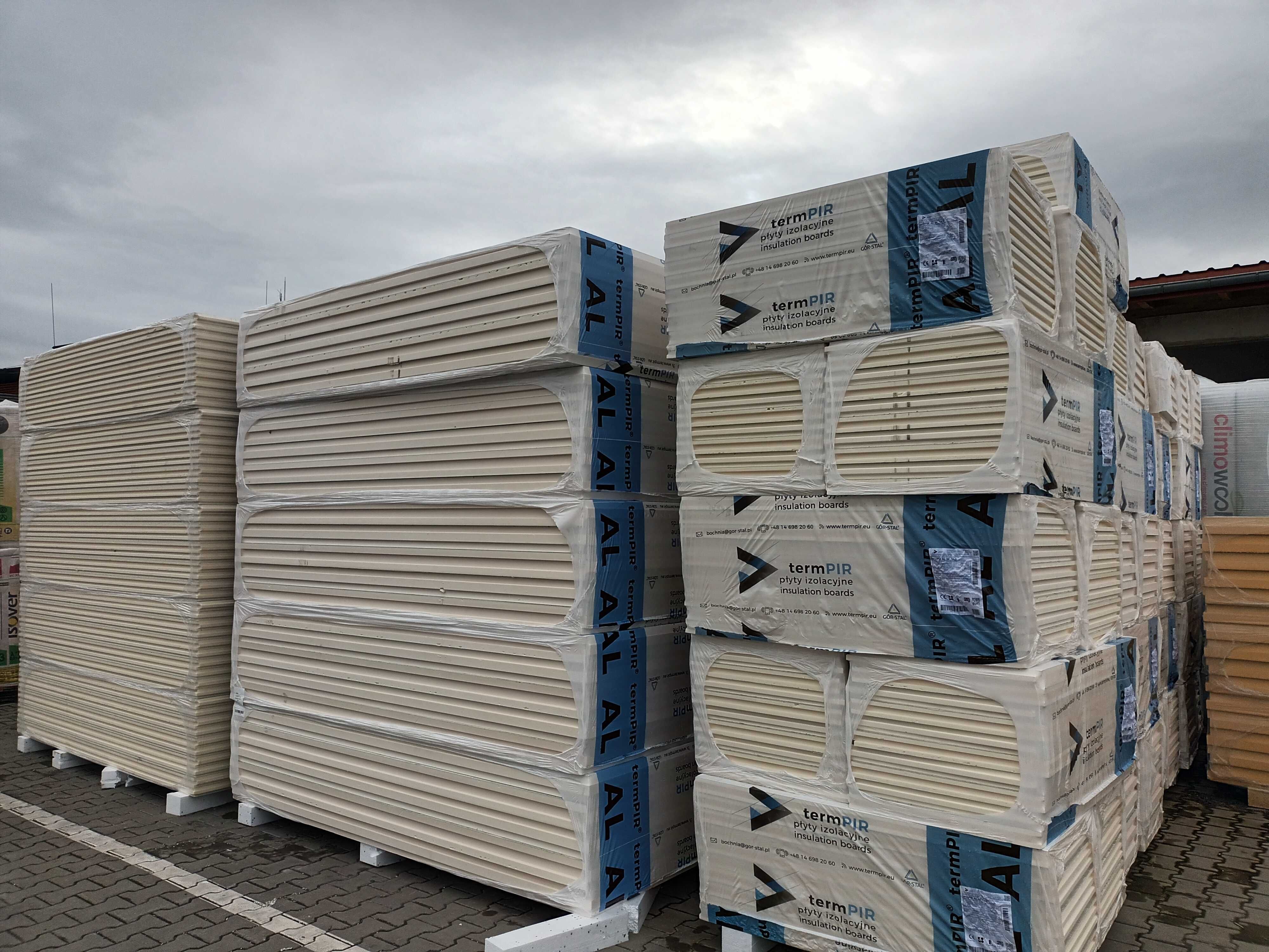 Płyta Pir AL 80mm 1200x2400 Termoizol. (RÓŻNE GRUBOŚCI)