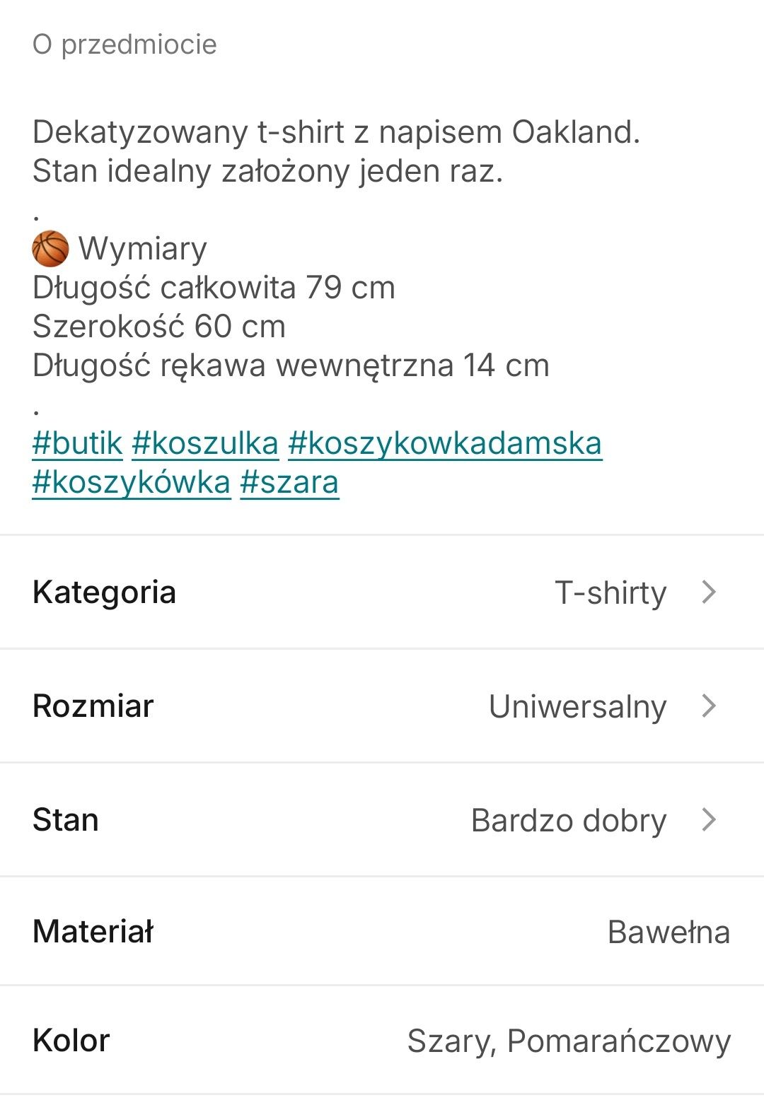 Koszulka t-shirt oversize koszykówka