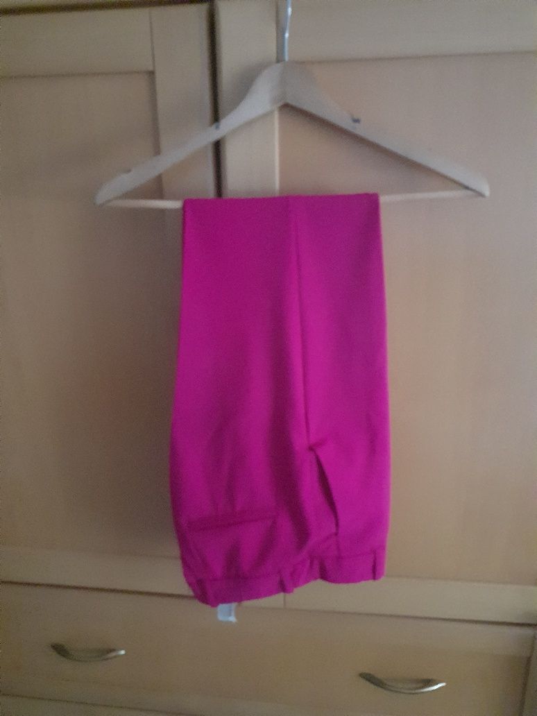 Calças Rosa fúcsia tipo sarja ( Senhora) ZARA