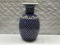 Wazon Ceramiczny  | Kropki Wzorki Wys | Ceramika Bolesławiec | +GRATIS