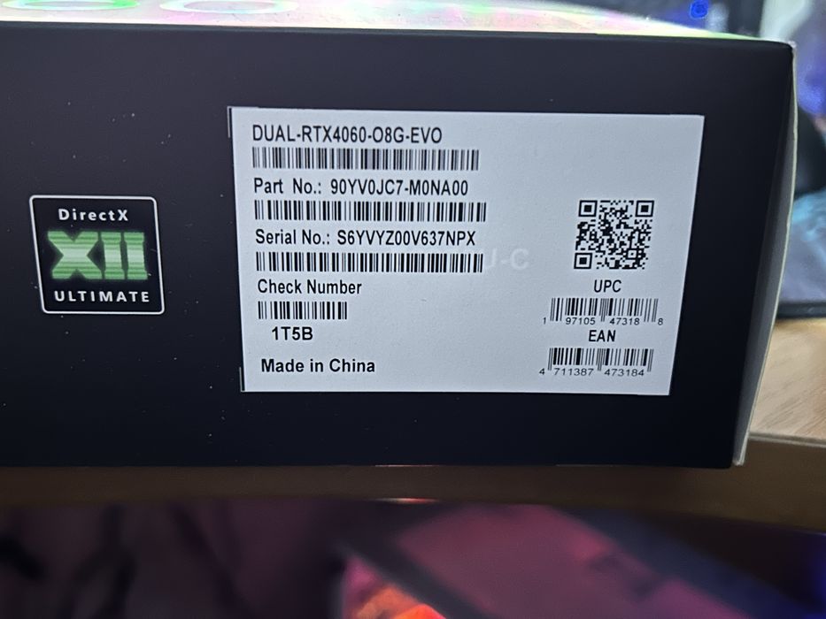 Продам Відеокарту Asus RTX4060 8GB