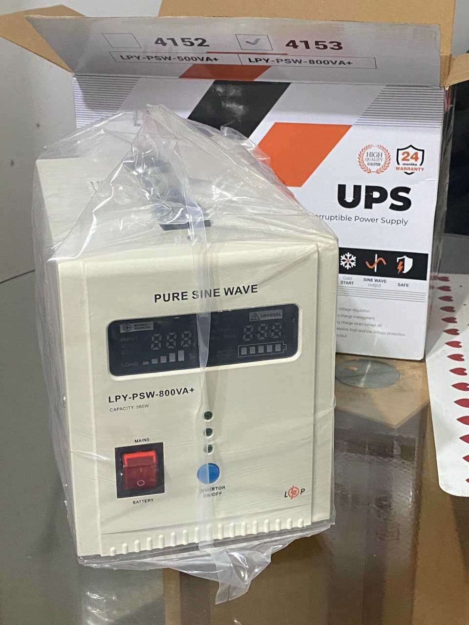 Інвертор UPS модель: LPY-PSW-800VA+