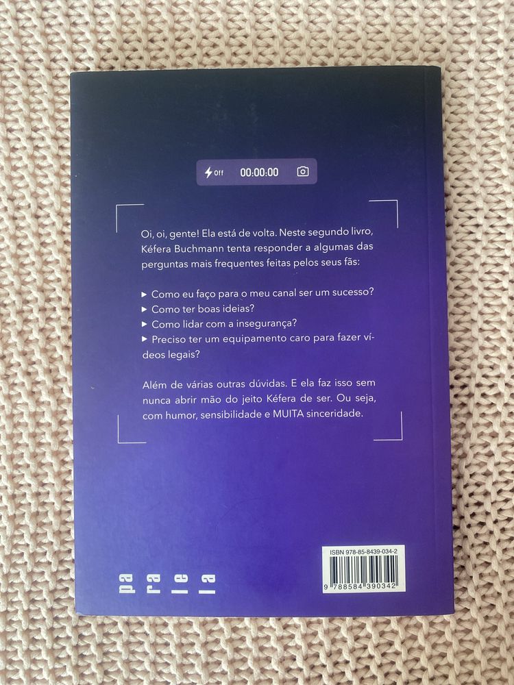 Livro “Tá gravando, e agora?” (Kéfera Buchmann)