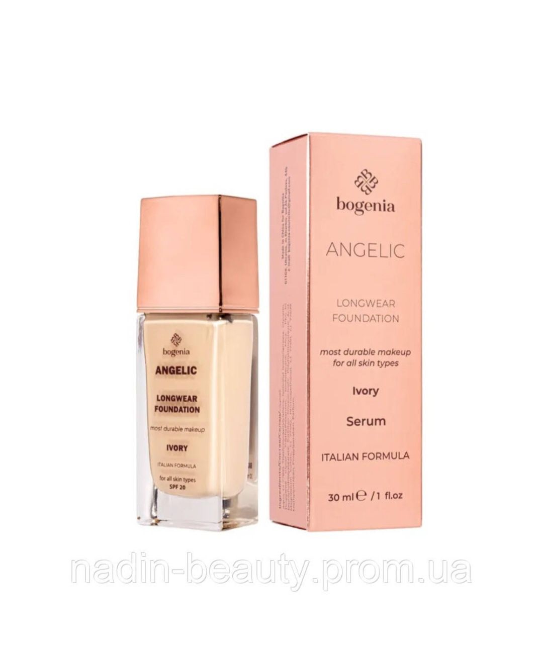 Bogenia Angelic Тональна основа, тональний крем BG605, 30 мл