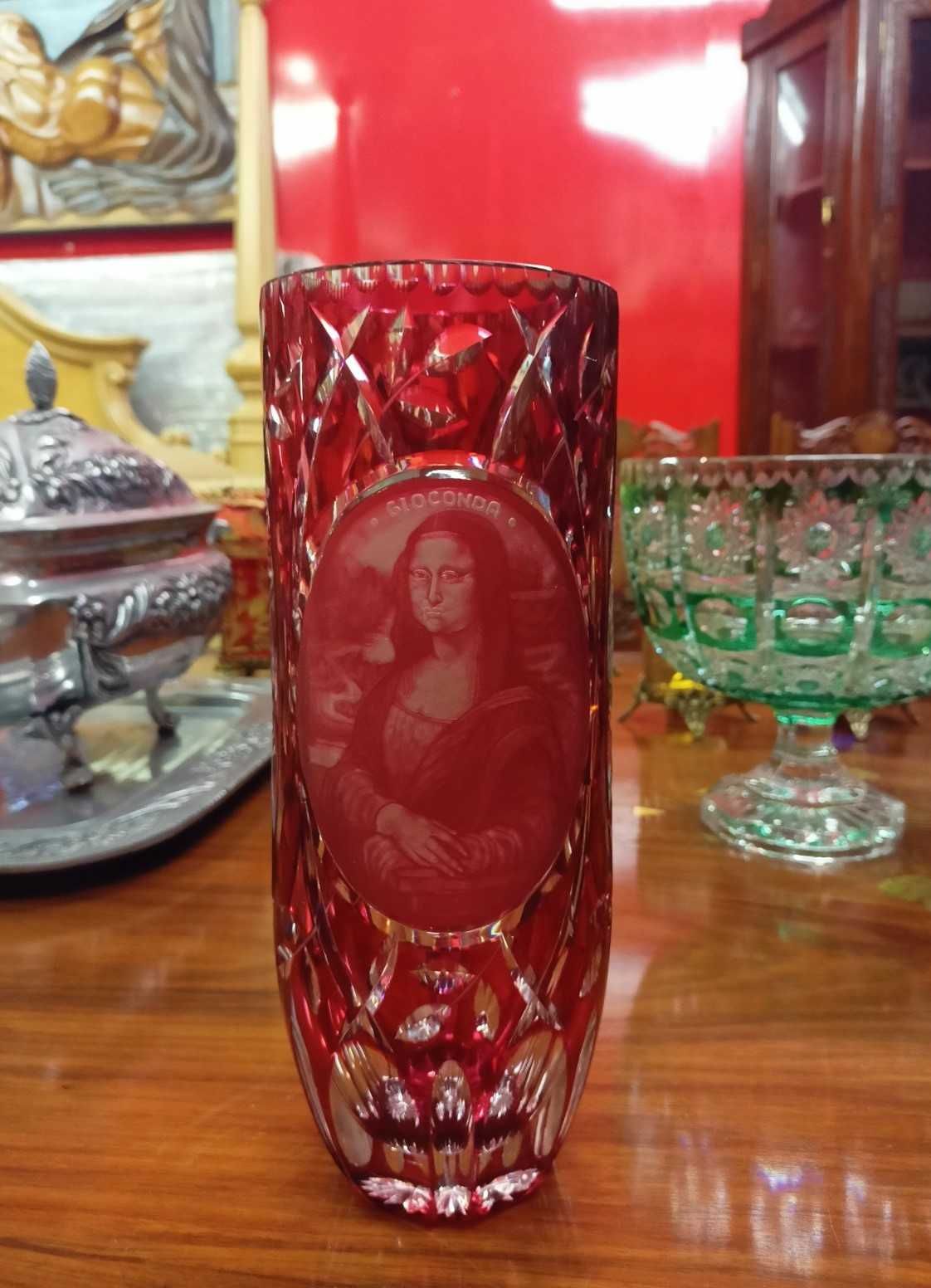 Jarra Cristal Doublé Vermelha Gioconda