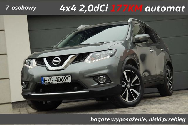 Nissan X-Trail 2,0 dCi automat 4x4 7-osobowy panorama kam360 navi niski przebieg !