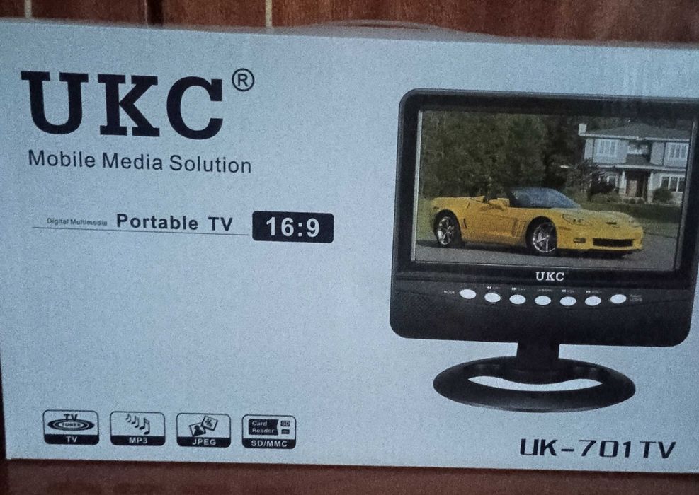 Портативний/ автомобільний телевізор UKC UK-701