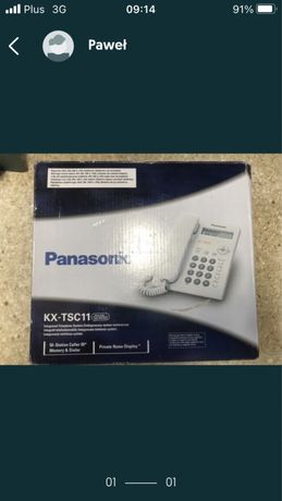 Telefon stacjonarny Panasonic z wyswietlaczem