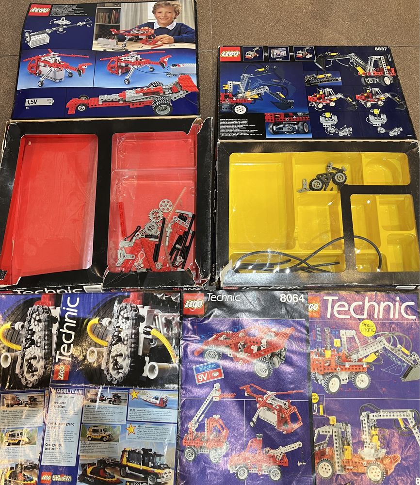 Retro Lego Technic Koparka  8837  + Wyścigówka 8064