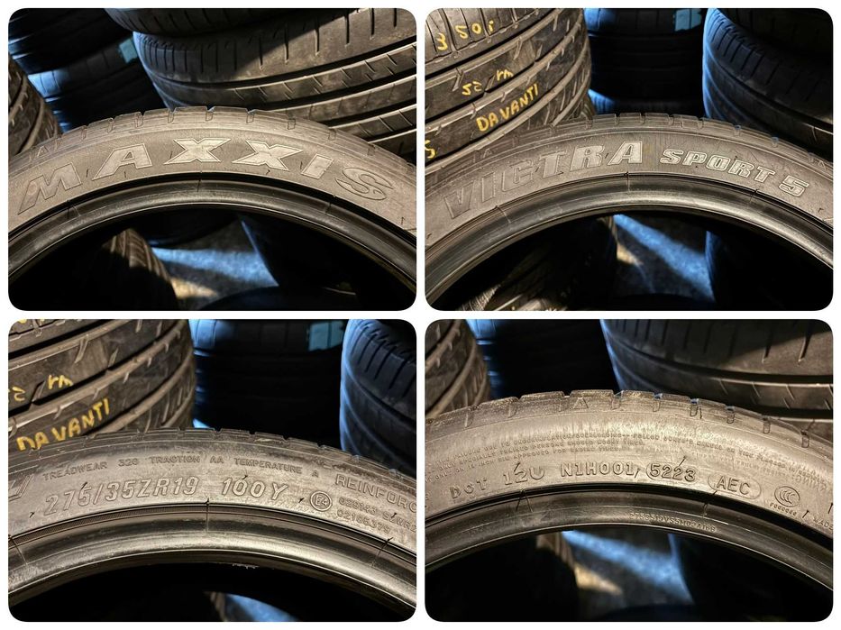 4X OPONY LETNIE Maxxis 2X 275/35ZR19 2X 245/40ZR19 7.8MM 2024R CAŁE!